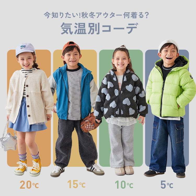 子供の気温別服装